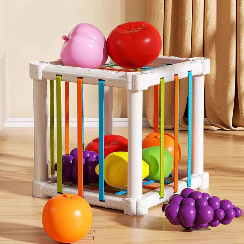 Fruit Box™ - Schneiden, Spielen, Lernen - Obst in der Schachtel | Pädagogisches Holzspielzeug von Mein Kleines Baby