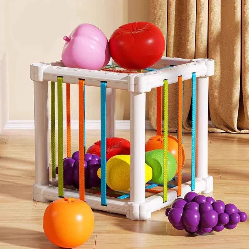 Fruit Box™ - Schneiden, Spielen, Lernen - Obst in der Schachtel | Pädagogisches Holzspielzeug von Mein Kleines Baby