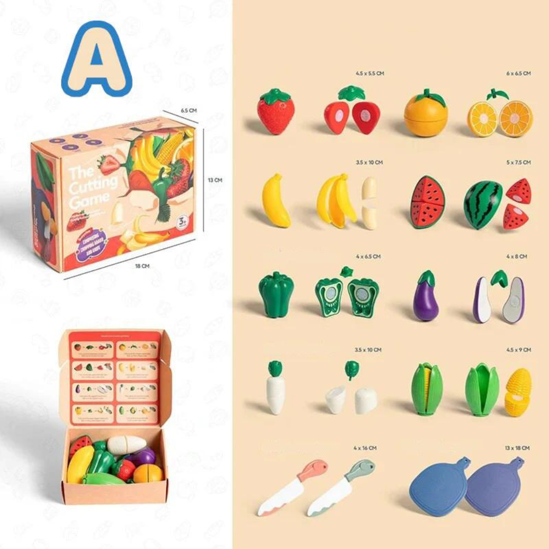 Fruitigo– Lernen&Spielen– Montessori Obstschneideset A | Pädagogisches Holzspielzeug Fruitigo– Lernen&Spielen– Montessori Obstschneideset A | Pädagogisches Holzspielzeug von Mein Kleines Baby