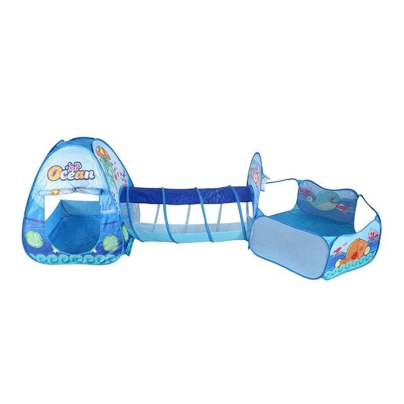 Fun Fort - Werfen&Schreien - Spielzelt für Kinder Blaues Meer | Pädagogisches Holzspielzeug Fun Fort - Werfen&Schreien - Spielzelt für Kinder Blaues Meer | Pädagogisches Holzspielzeug von Mein Kleines Baby
