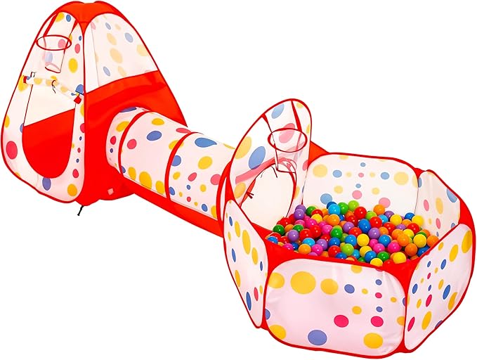 Fun Fort - Werfen&Schreien - Spielzelt für Kinder Rot | Pädagogisches Holzspielzeug Fun Fort - Werfen&Schreien - Spielzelt für Kinder Rot | Pädagogisches Holzspielzeug von Mein Kleines Baby