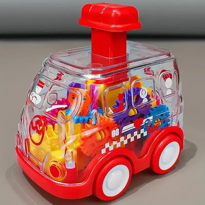 Gear Car™️ - Push&Go - Spielzeugauto Feuerwehrauto | Pädagogisches Holzspielzeug von Mein Kleines Baby