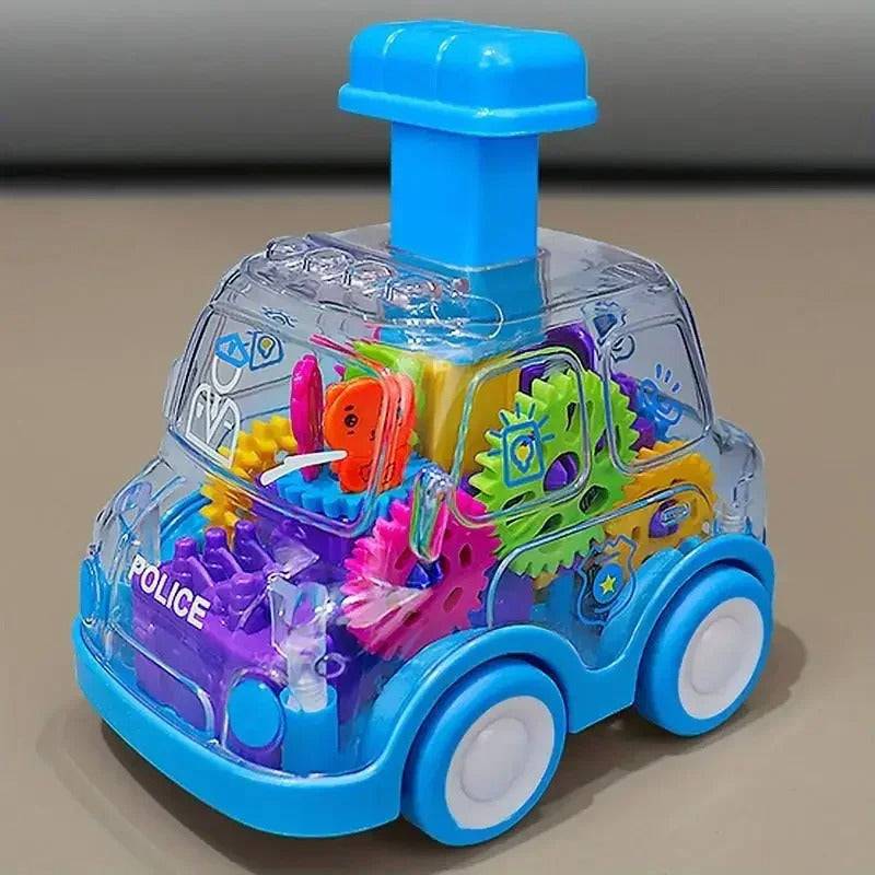 Gear Car™️ - Push&Go - Spielzeugauto Polizeiauto | Pädagogisches Holzspielzeug von Mein Kleines Baby
