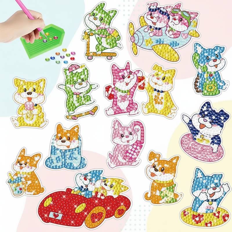 GemArt– Skuggiga&glänsande – Diamantmålningsklistermärken Hunde | Pädagogisches Holzspielzeug GemArt– Skuggiga&glänsande – Diamantmålningsklistermärken Hunde | Pädagogisches Holzspielzeug von Mein Kleines Baby