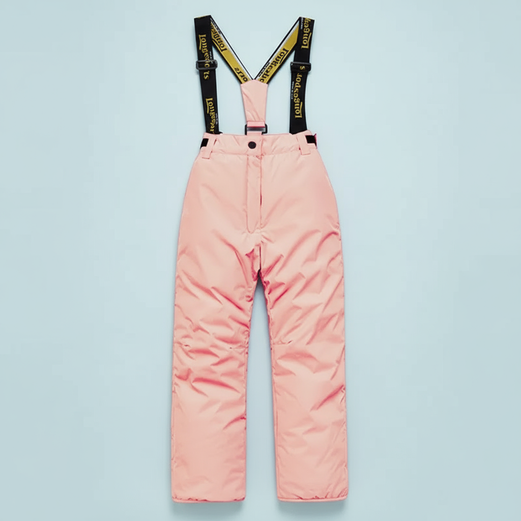 GlacierFit – Atmungsaktiv & schützend Wasserdicht – Skianzug mit Fleecefutter Hellrosa Hose / 110 (5–6 Jahre) | Pädagogisches Holzspielzeug von Mein Kleines Baby