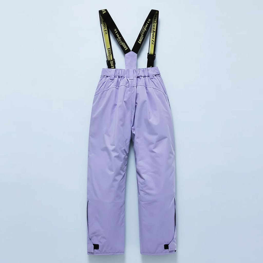 GlacierFit– Atmungsaktiv&schützend Wasserdicht – Skianzug mit Fleecefutter Lila Hose / 110 (5–6 Jahre) | Pädagogisches Holzspielzeug von Mein Kleines Baby