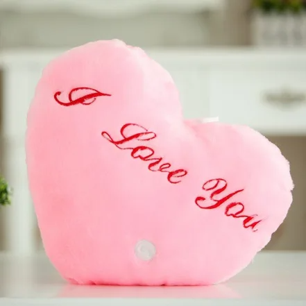 Glow Star Pillow™ – Sternenspaß im Bett - leuchtendes Kuschelkissen Rosa Herz | Pädagogisches Holzspielzeug von Mein Kleines Baby