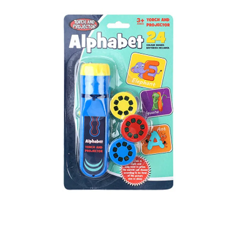 Glow Tales™ – Gute-Nacht-Bilder - Spielzeug-Projektions-Taschenlampe Das Alphabet | Pädagogisches Holzspielzeug von Mein Kleines Baby
