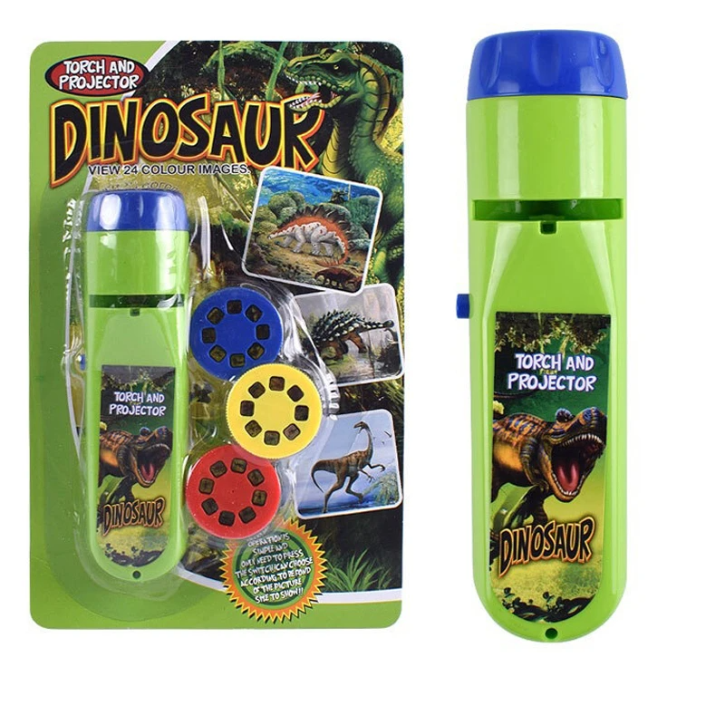 Glow Tales™ – Gute-Nacht-Bilder - Spielzeug-Projektions-Taschenlampe Dino | Pädagogisches Holzspielzeug von Mein Kleines Baby