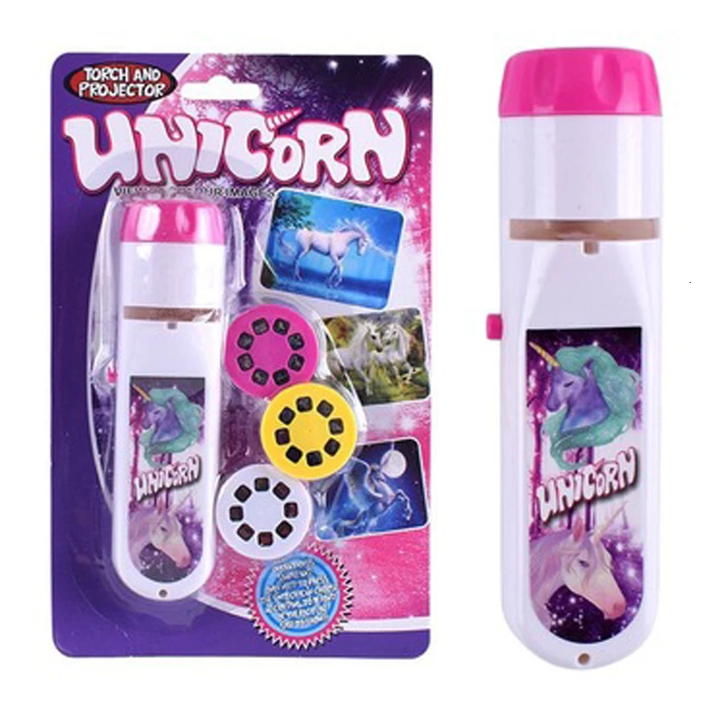 Glow Tales™ – Gute-Nacht-Bilder - Spielzeug-Projektions-Taschenlampe Einhorn | Pädagogisches Holzspielzeug von Mein Kleines Baby