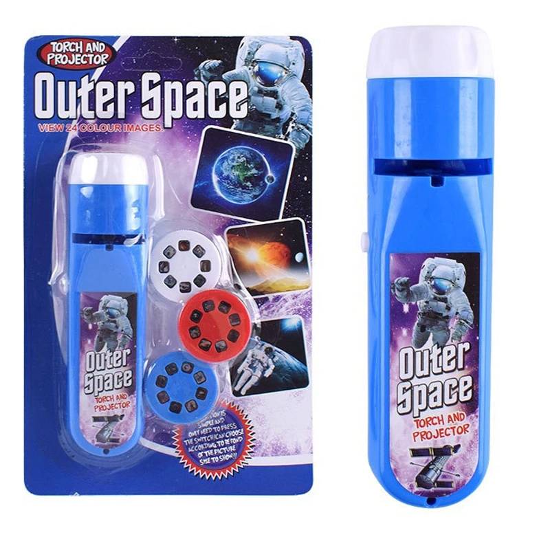 Glow Tales™ – Gute-Nacht-Bilder - Spielzeug-Projektions-Taschenlampe Weltraum | Pädagogisches Holzspielzeug von Mein Kleines Baby