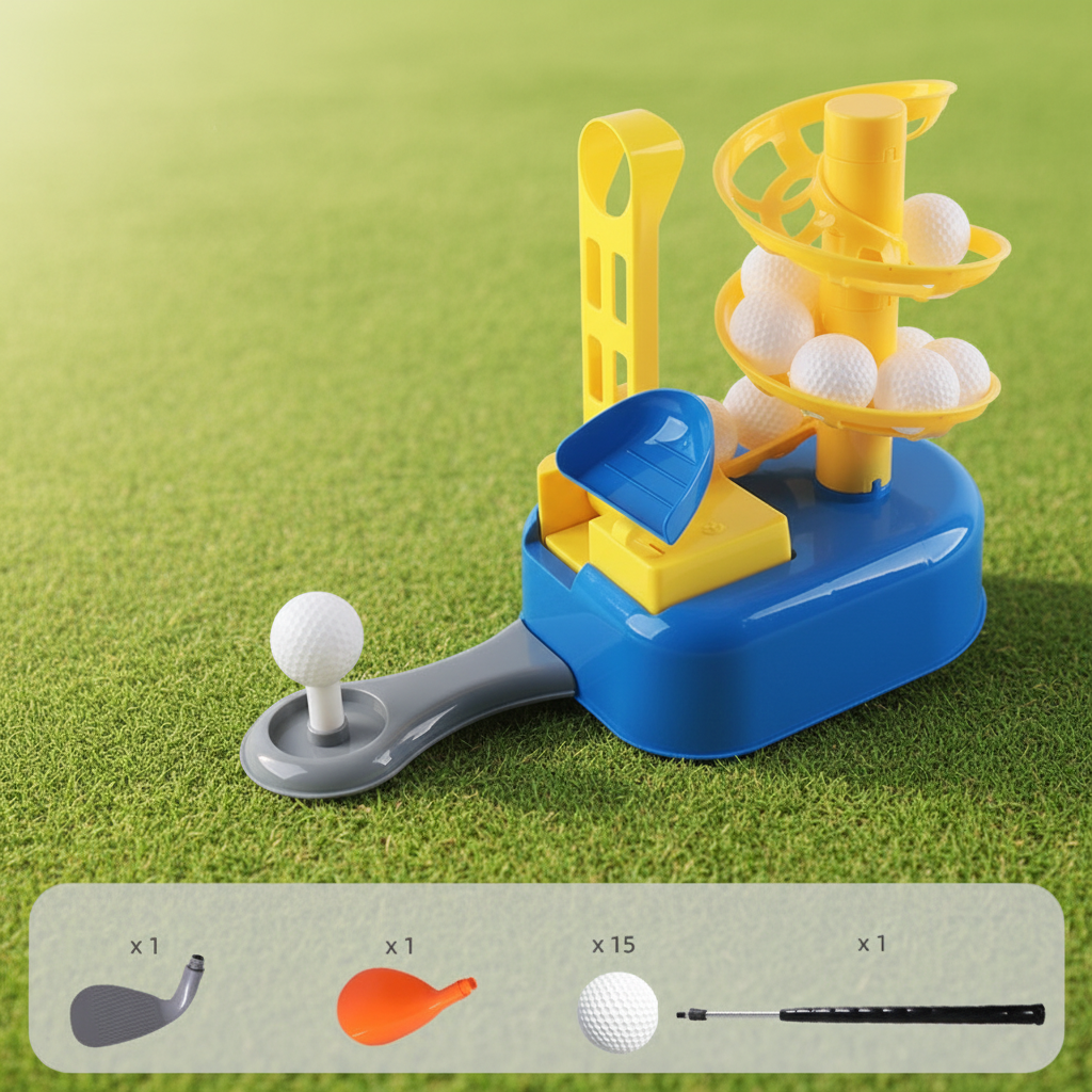 GolfFun – Aktiv & Interaktiv – Minigolf-Trainingsspiel Blau | Pädagogisches Holzspielzeug GolfFun – Aktiv & Interaktiv – Minigolf-Trainingsspiel Blau | Pädagogisches Holzspielzeug von Mein Kleines Baby