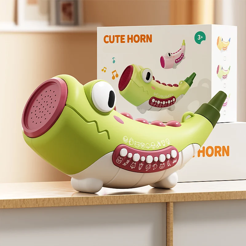 HappyHorn – Verspielt & musikalisch – Spielzeug mit Tiergeräuschen Grün | Pädagogisches Holzspielzeug HappyHorn – Verspielt & musikalisch – Spielzeug mit Tiergeräuschen Grün | Pädagogisches Holzspielzeug von Mein Kleines Baby