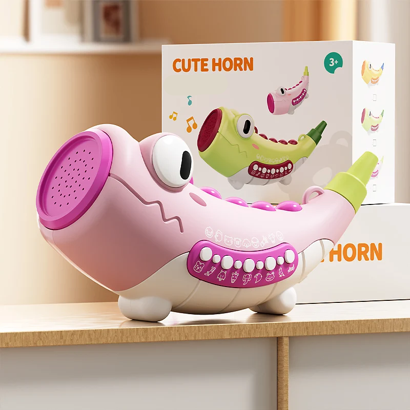 HappyHorn – Verspielt & musikalisch – Spielzeug mit Tiergeräuschen Rosa | Pädagogisches Holzspielzeug HappyHorn – Verspielt & musikalisch – Spielzeug mit Tiergeräuschen Rosa | Pädagogisches Holzspielzeug von Mein Kleines Baby