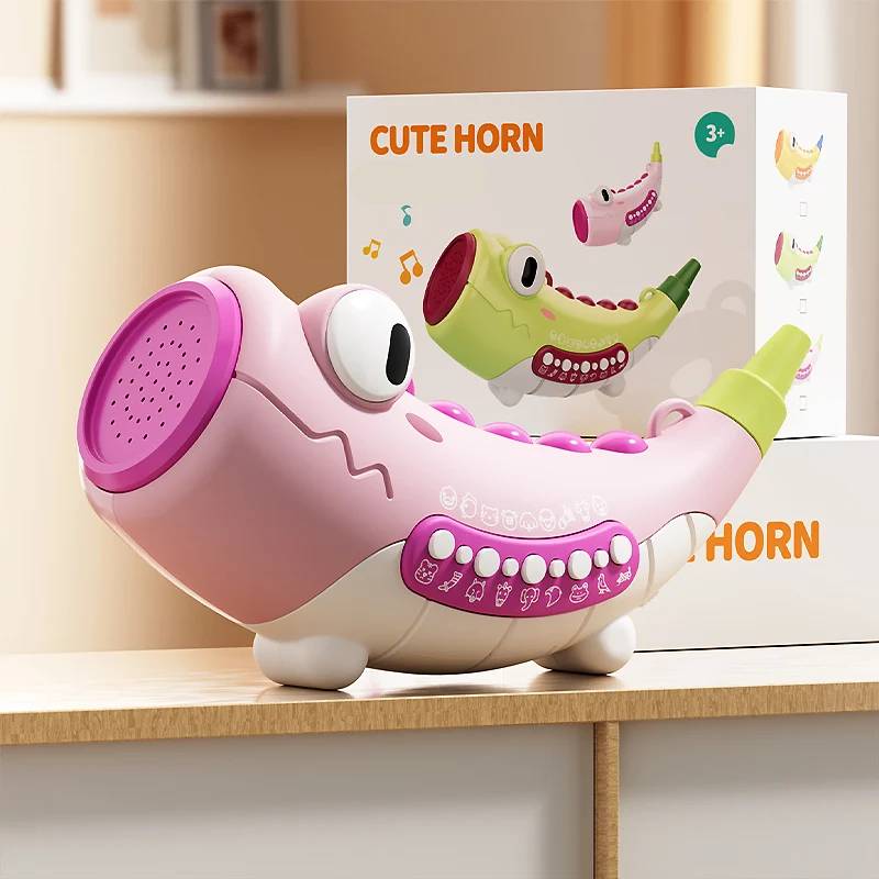 HappyHorn – Verspielt & musikalisch – Spielzeug mit Tiergeräuschen Rosa | Pädagogisches Holzspielzeug HappyHorn – Verspielt & musikalisch – Spielzeug mit Tiergeräuschen Rosa | Pädagogisches Holzspielzeug von Mein Kleines Baby