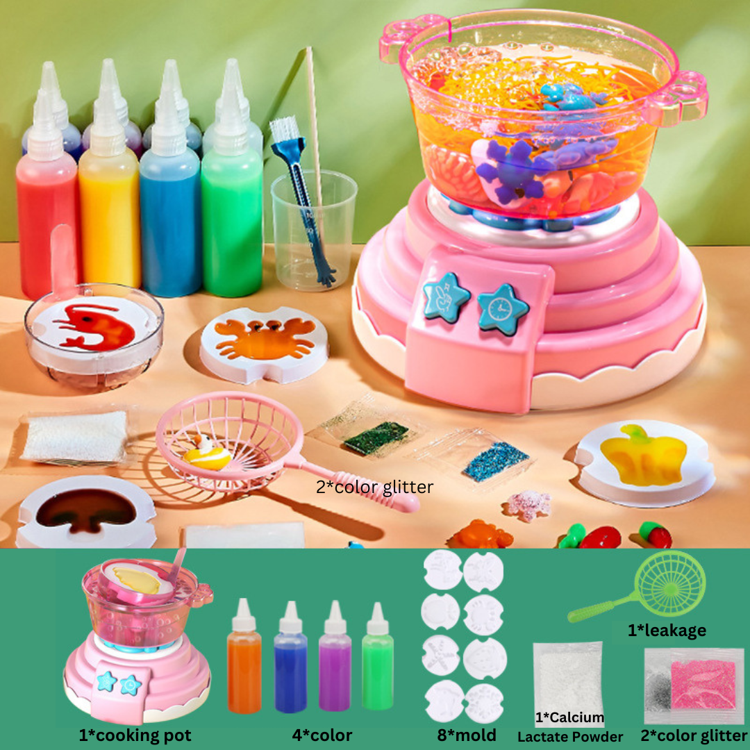 Hotpot Play™ - Erstellen einzigartiger 3D-Figuren - DIY-Set Hotpot Play - DIY-Set | Pädagogisches Holzspielzeug von Mein Kleines Baby