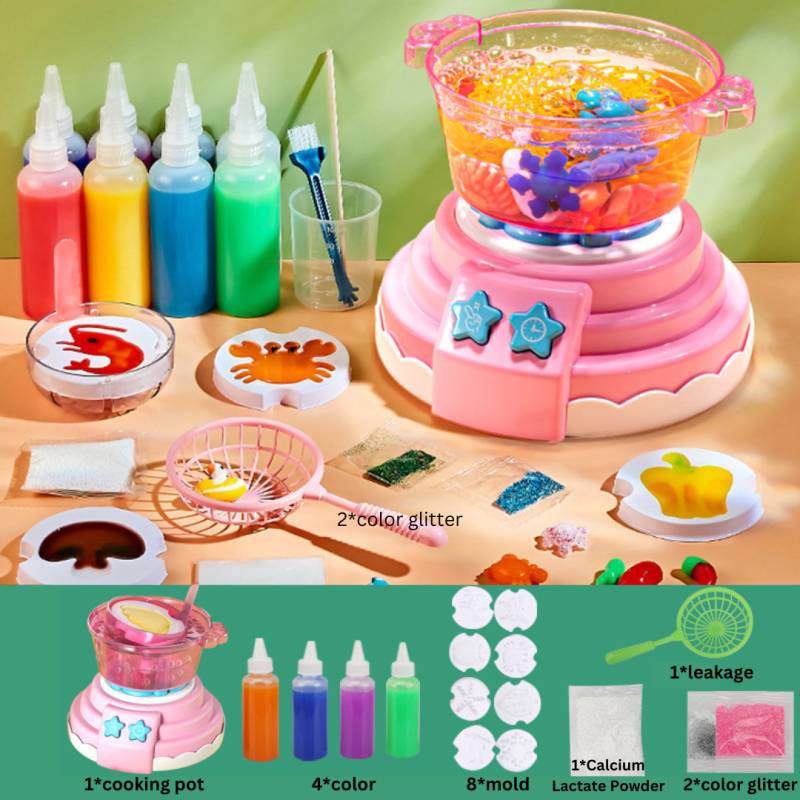 Hotpot Play™ - Erstellen einzigartiger 3D-Figuren - DIY-Set Hotpot Play - DIY-Set | Pädagogisches Holzspielzeug von Mein Kleines Baby