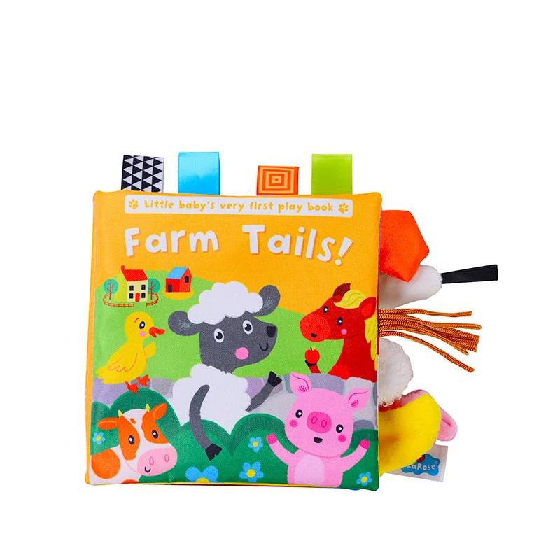 Infant Soft Book™ – Fühlen&Lernen - Sensorisches Babybuch Bauernhof Staartjes 2 | Pädagogisches Holzspielzeug von Mein Kleines Baby