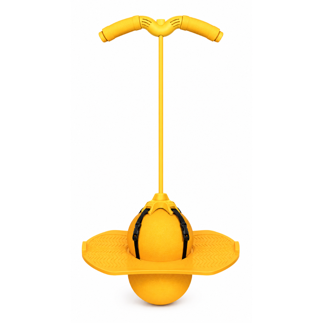 JumpJoy – Balance & Spaß – Balancierstange für Kinder Gelb | Pädagogisches Holzspielzeug von Mein Kleines Baby