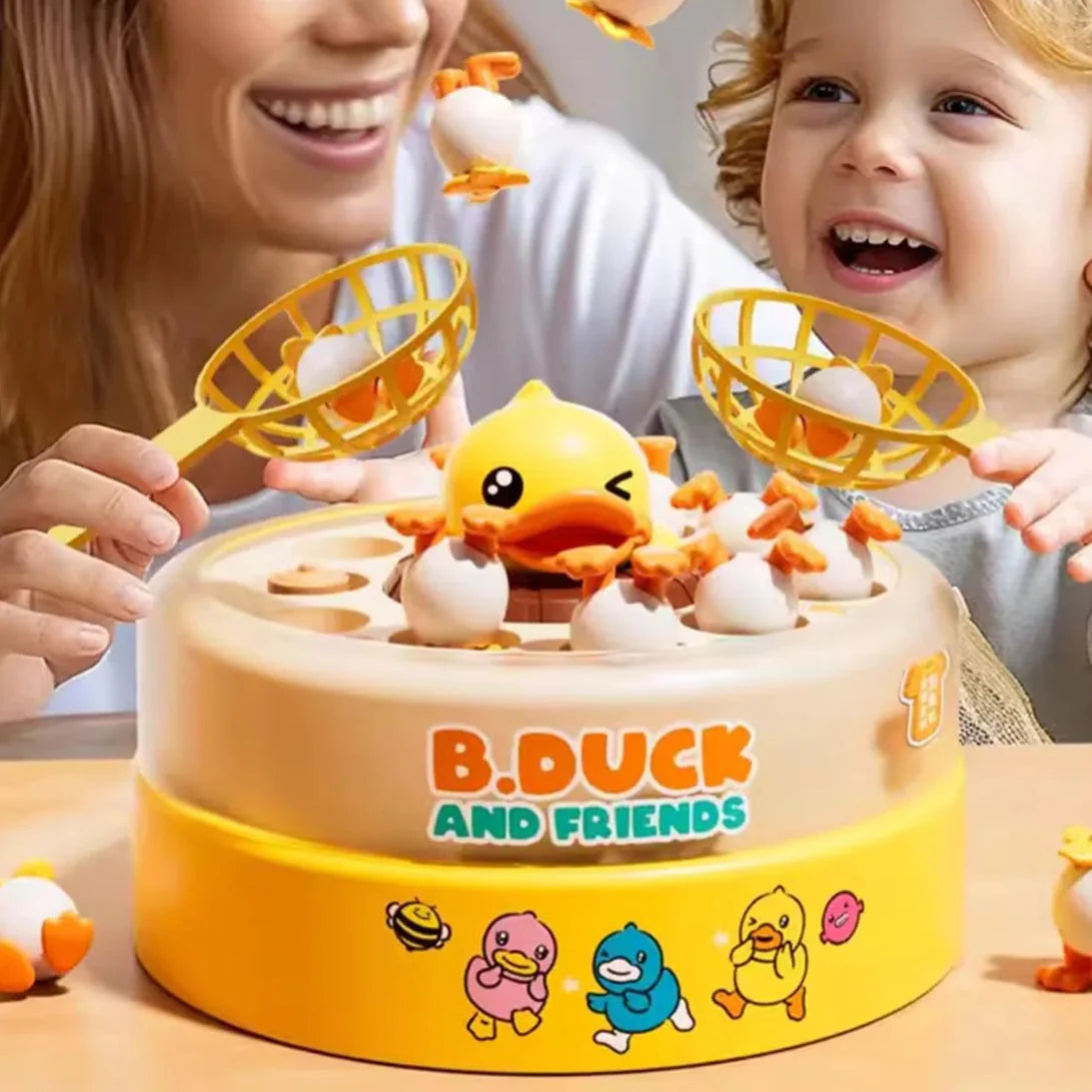 JumpyDuck– Aktiv&Lustig– Enten fangen Brettspiel | Pädagogisches Holzspielzeug von Mein Kleines Baby