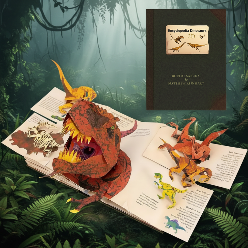 JurassicKids – Spannend & lehrreich – 3D-Dinosaurier-Enzyklopädie als Pop-up-Buch Dinosaurier | Pädagogisches Holzspielzeug JurassicKids – Spannend & lehrreich – 3D-Dinosaurier-Enzyklopädie als Pop-up-Buch Dinosaurier | Pädagogisches Holzspielzeug von Mein Kleines Baby