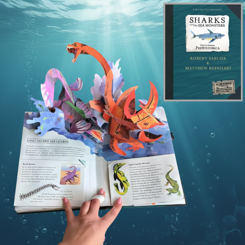 JurassicKids – Spannend & lehrreich – 3D-Dinosaurier-Enzyklopädie als Pop-up-Buch Meeresmonster | Pädagogisches Holzspielzeug JurassicKids – Spannend & lehrreich – 3D-Dinosaurier-Enzyklopädie als Pop-up-Buch Meeresmonster | Pädagogisches Holzspielzeug von Mein Kleines Baby