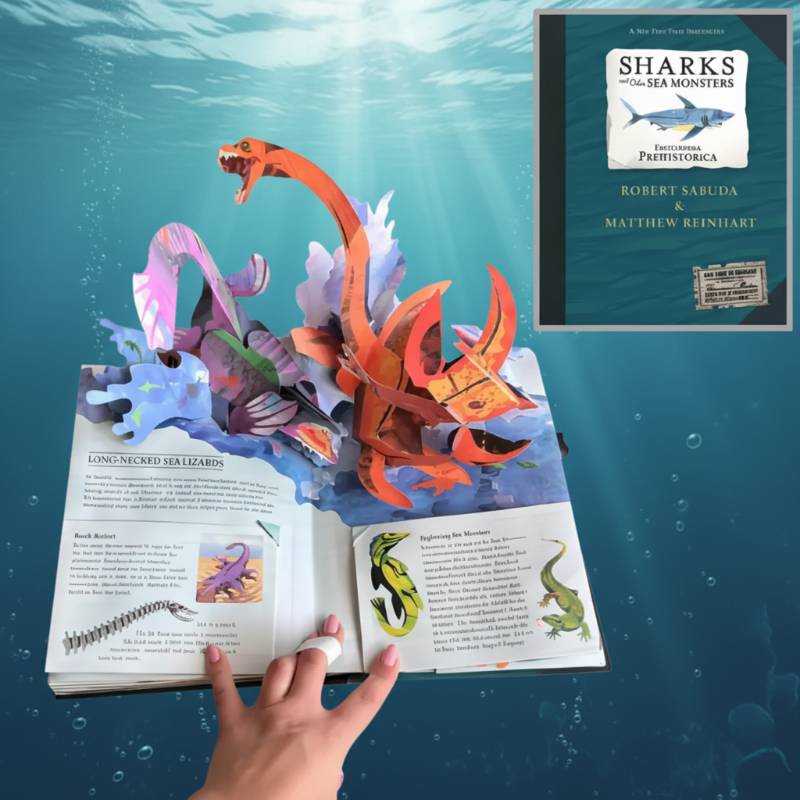 JurassicKids – Spannend & lehrreich – 3D-Dinosaurier-Enzyklopädie als Pop-up-Buch Meeresmonster | Pädagogisches Holzspielzeug JurassicKids – Spannend & lehrreich – 3D-Dinosaurier-Enzyklopädie als Pop-up-Buch Meeresmonster | Pädagogisches Holzspielzeug von Mein Kleines Baby