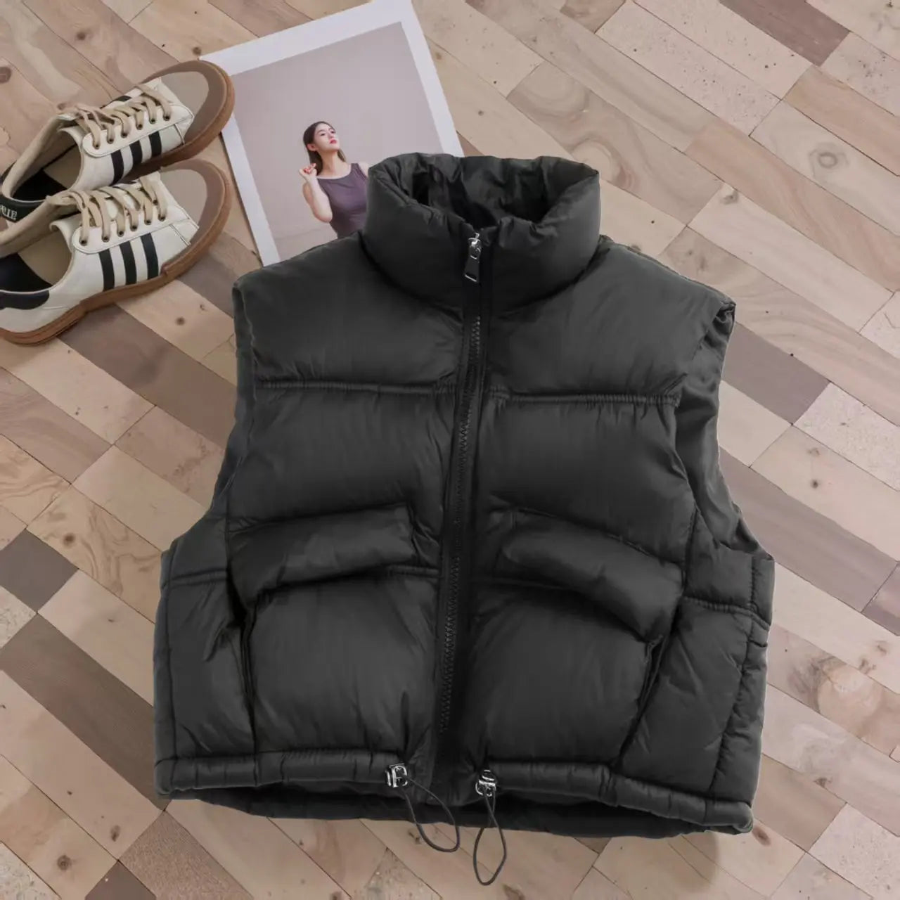 KidoWear– Bequem&trendy– Bodywarmer Schwarz / 140 (7–8 Jahre) | Pädagogisches Holzspielzeug von Mein Kleines Baby