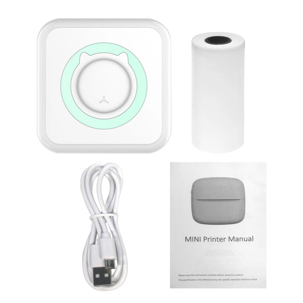 Kids Instant Photo Printer™ - Tag billeder, og del dem med det samme - Fotoprinter Grøn (inkl. 1 rulle udskrivningspapir) | Pädagogisches Holzspielzeug von Mein Kleines Baby