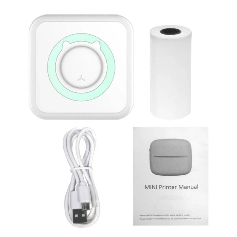 Kids Instant Photo Printer™ - Tag billeder, og del dem med det samme - Fotoprinter Grøn (inkl. 1 rulle udskrivningspapir) | Pädagogisches Holzspielzeug von Mein Kleines Baby