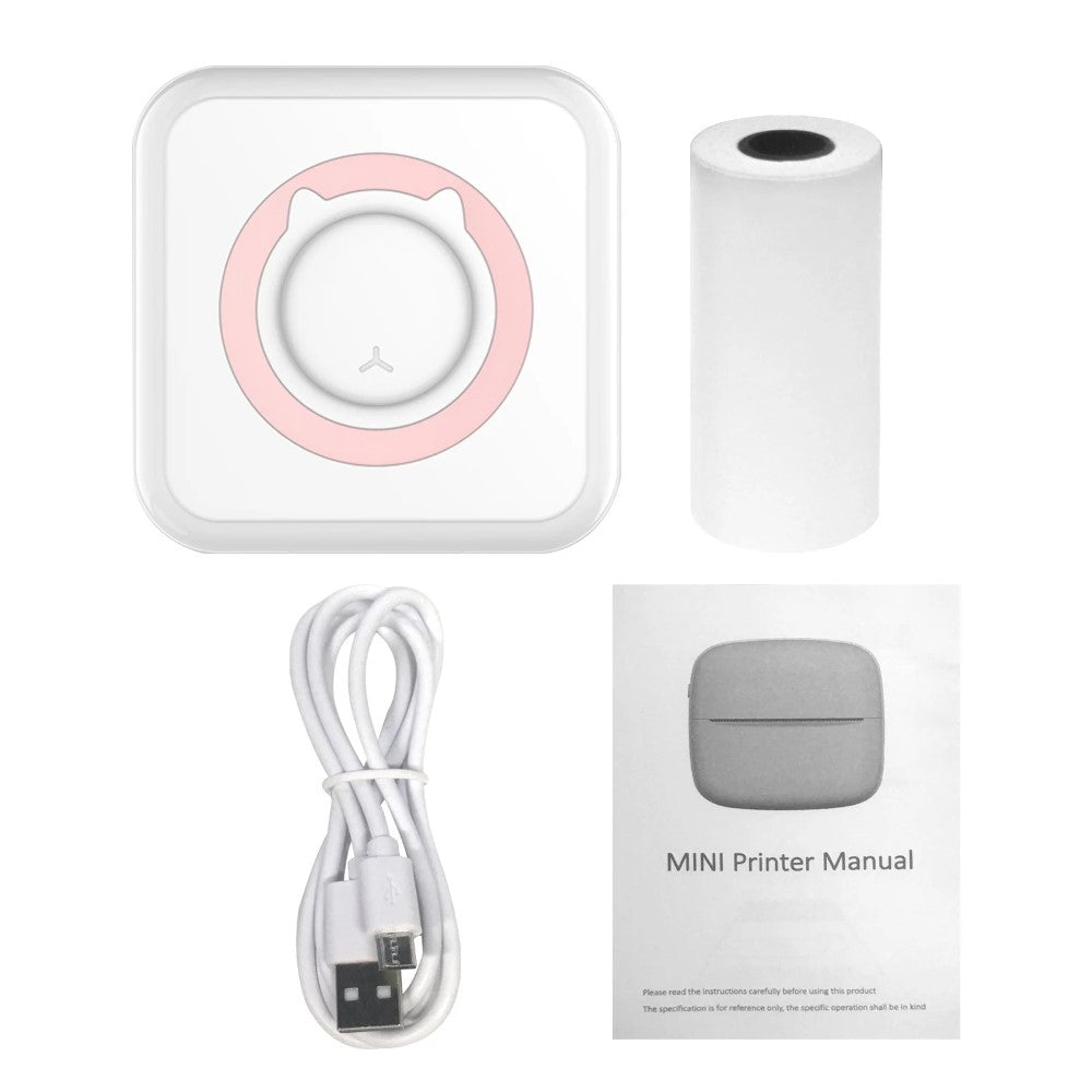 Kids Instant Photo Printer™ - Tag billeder, og del dem med det samme - Fotoprinter Pink (inkl. 1 rulle udskrivningspapir) | Pädagogisches Holzspielzeug von Mein Kleines Baby