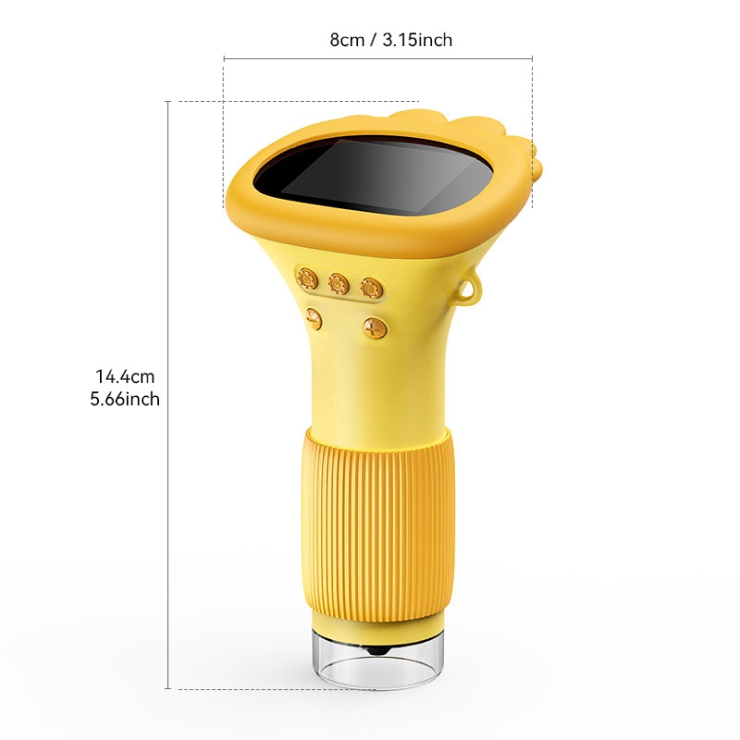 Kids Microscope– Wissenschaftliche Entdeckung – Tragbares Mikroskop Geel | Pädagogisches Holzspielzeug von Mein Kleines Baby