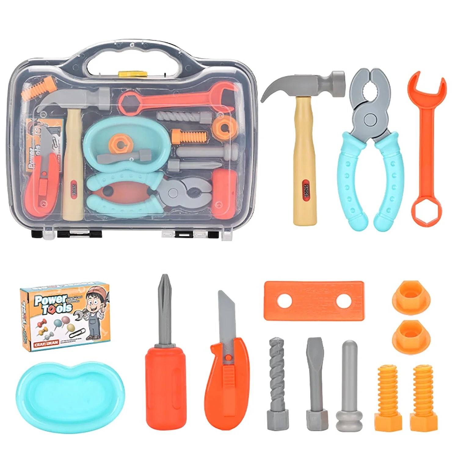 Kids Toolset™ - Kreativ&Selbstvertrauen - Werkzeugset für Kinder | Pädagogisches Holzspielzeug von Mein Kleines Baby