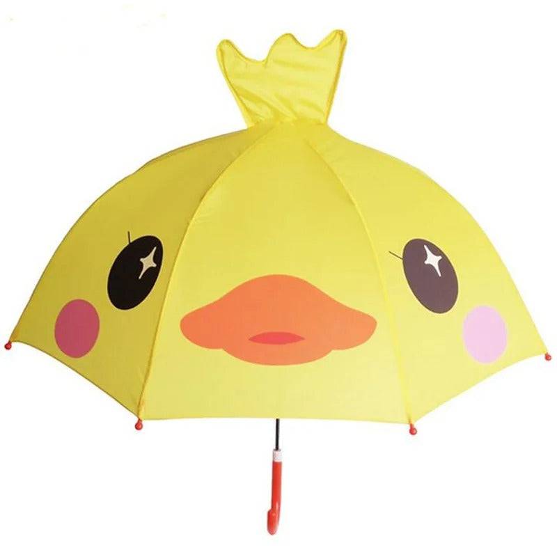 Kids Umbrella™ - Tanzen im Regen - Regenschirm für Kinder Ente | Pädagogisches Holzspielzeug von Mein Kleines Baby
