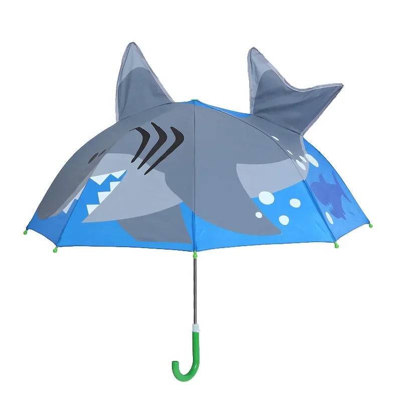 Kids Umbrella™ - Tanzen im Regen - Regenschirm für Kinder Hai | Pädagogisches Holzspielzeug von Mein Kleines Baby