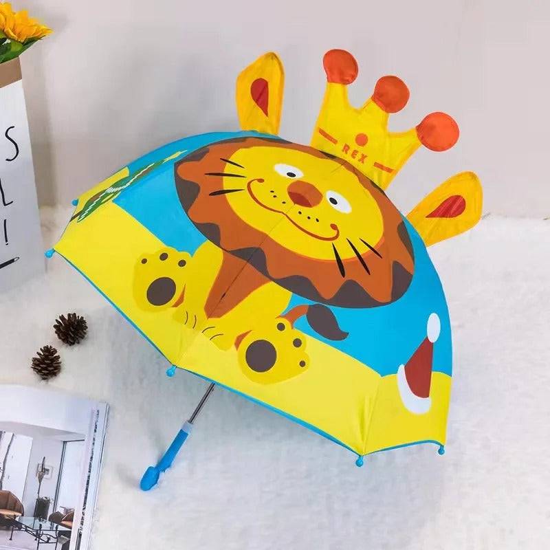 Kids Umbrella™ - Tanzen im Regen - Regenschirm für Kinder König Löwe | Pädagogisches Holzspielzeug von Mein Kleines Baby