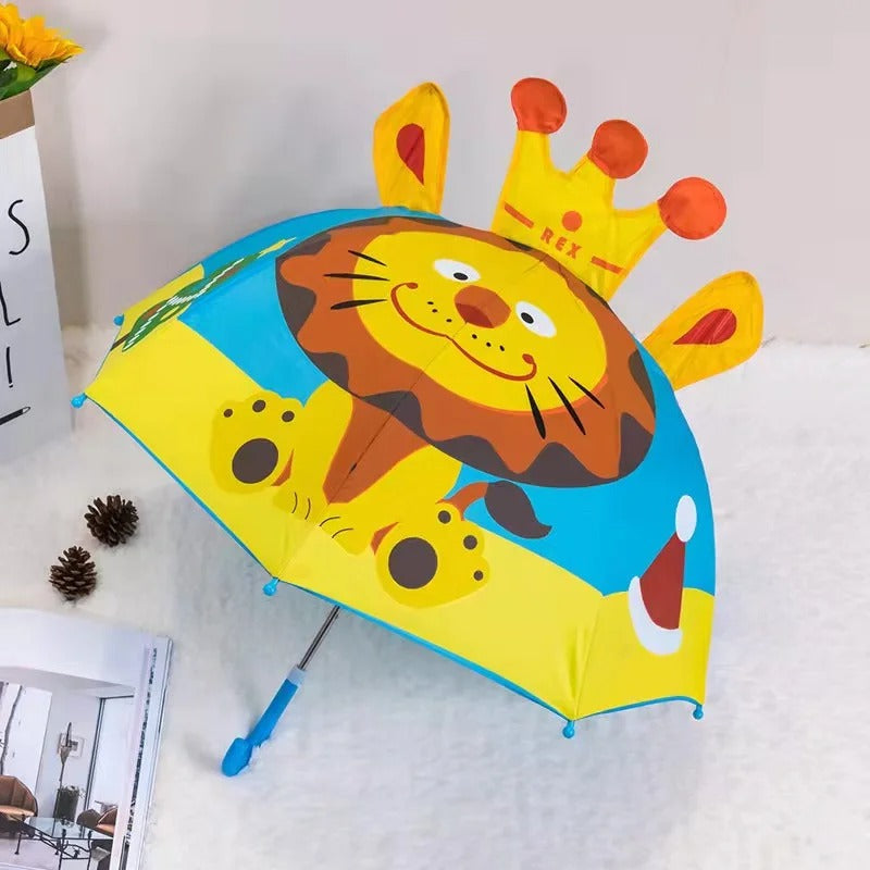 Kids Umbrella™ - Tanzen im Regen - Regenschirm für Kinder König Löwe | Pädagogisches Holzspielzeug von Mein Kleines Baby