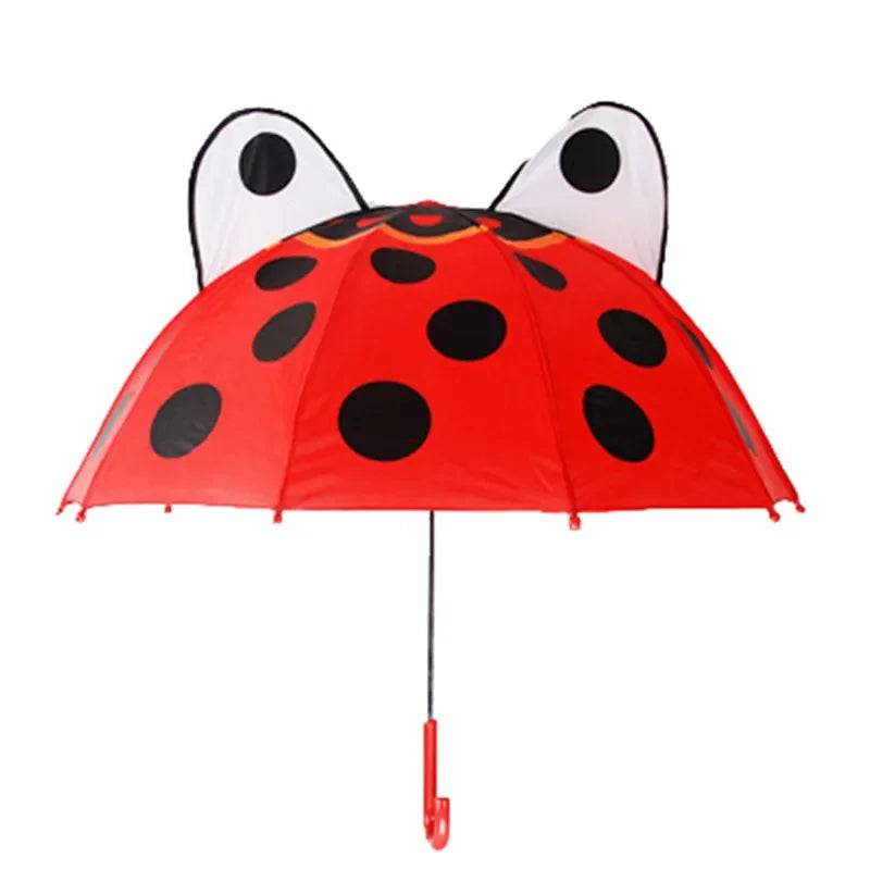 Kids Umbrella™ - Tanzen im Regen - Regenschirm für Kinder Marienkäfer | Pädagogisches Holzspielzeug von Mein Kleines Baby
