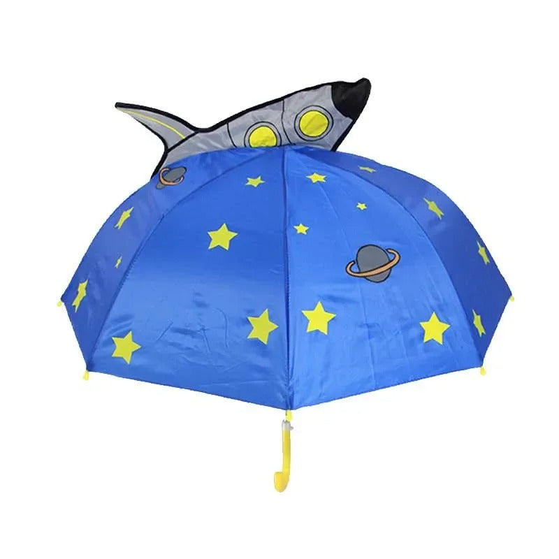 Kids Umbrella™ - Tanzen im Regen - Regenschirm für Kinder Rakete | Pädagogisches Holzspielzeug von Mein Kleines Baby