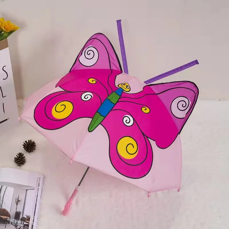 Kids Umbrella™ - Tanzen im Regen - Regenschirm für Kinder Schmetterling | Pädagogisches Holzspielzeug von Mein Kleines Baby