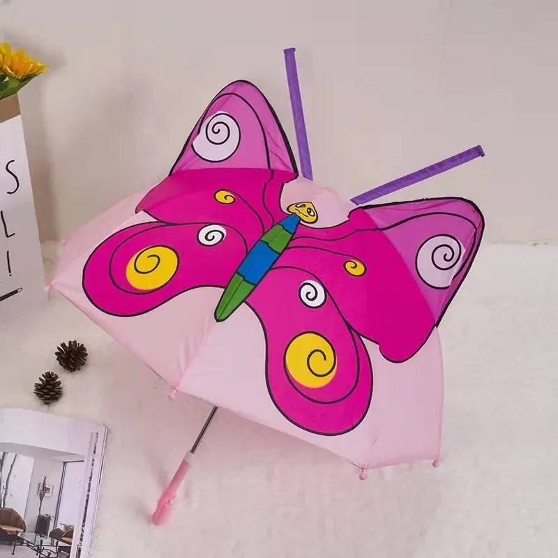 Kids Umbrella™ - Tanzen im Regen - Regenschirm für Kinder Schmetterling | Pädagogisches Holzspielzeug von Mein Kleines Baby