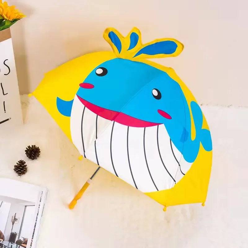 Kids Umbrella™ - Tanzen im Regen - Regenschirm für Kinder Walfisch | Pädagogisches Holzspielzeug von Mein Kleines Baby
