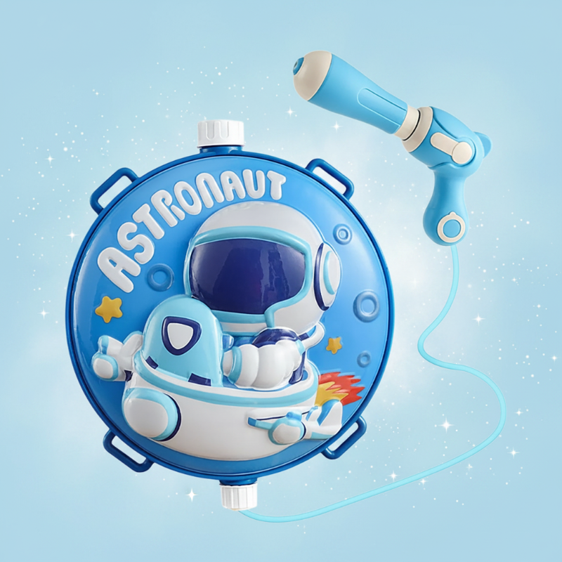 Kids Water Blaster – Verspielt & praktisch – Rucksack mit Wasserpistole Astronaut | Pädagogisches Holzspielzeug von Mein Kleines Baby