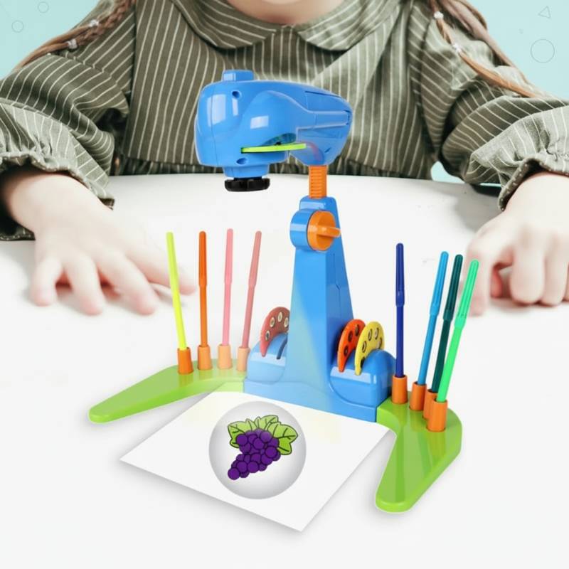 LightArt– Spaß&Interaktiv– Spielzeugprojektor Blau | Pädagogisches Holzspielzeug von Mein Kleines Baby