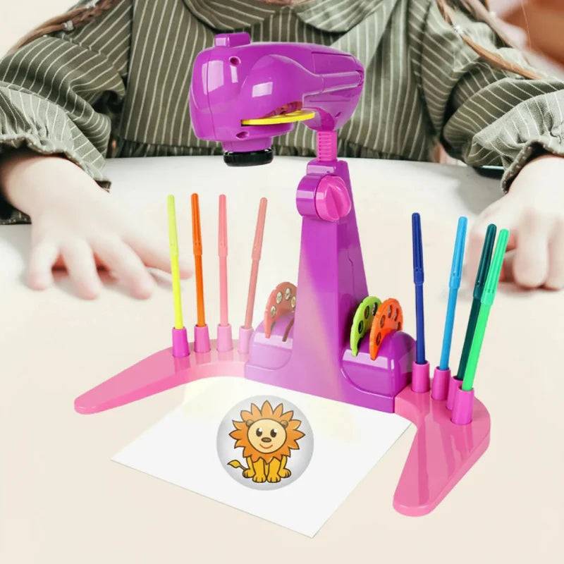 LightArt– Spaß&Interaktiv– Spielzeugprojektor Rosa | Pädagogisches Holzspielzeug von Mein Kleines Baby