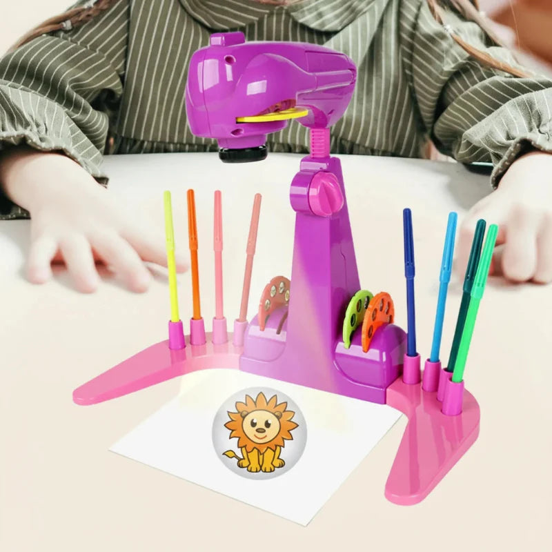 LightArt– Spaß&Interaktiv– Spielzeugprojektor Rosa | Pädagogisches Holzspielzeug von Mein Kleines Baby