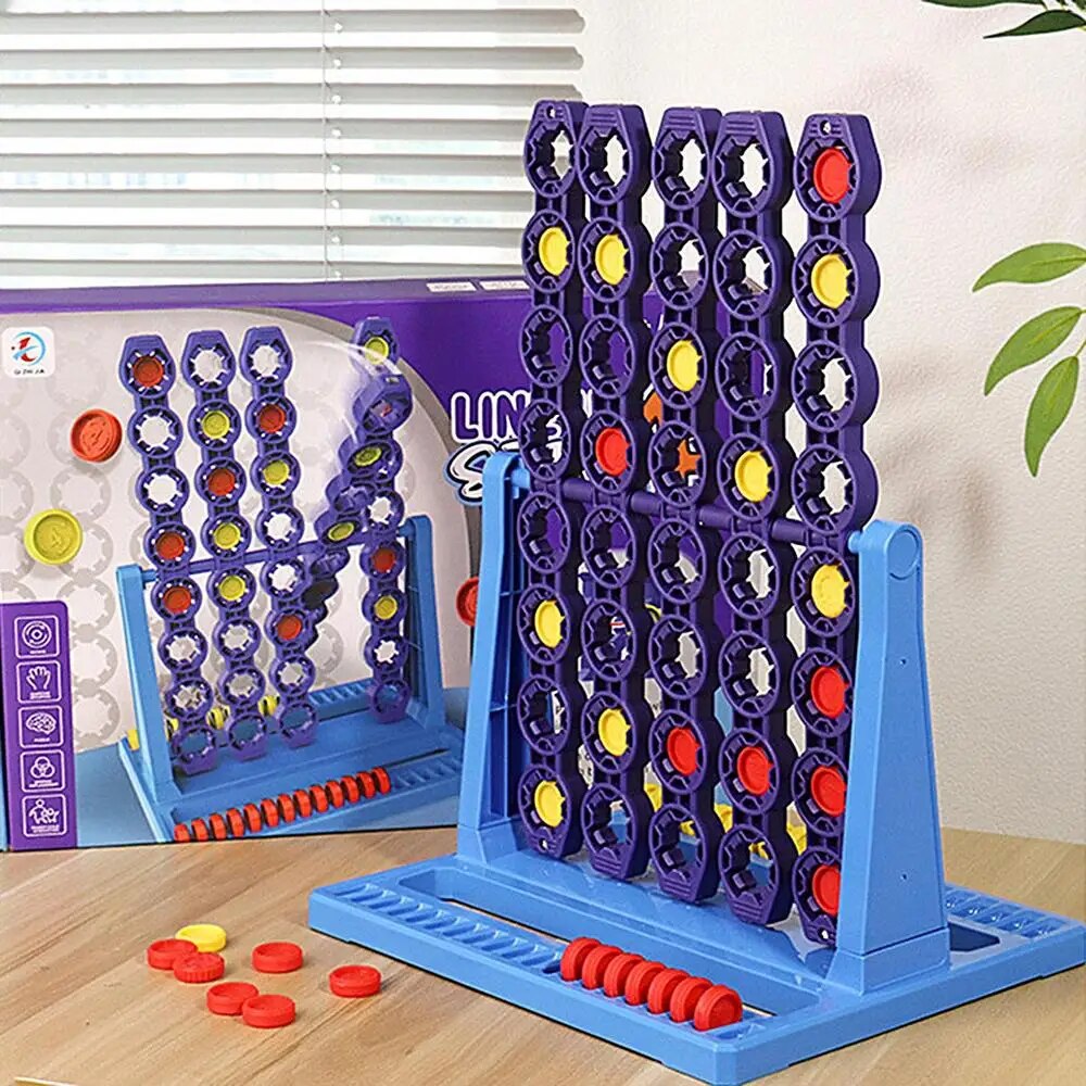Line up 4 Spin™ - Drehendes Strategiespiel- Vier gewinnt | Pädagogisches Holzspielzeug von Mein Kleines Baby