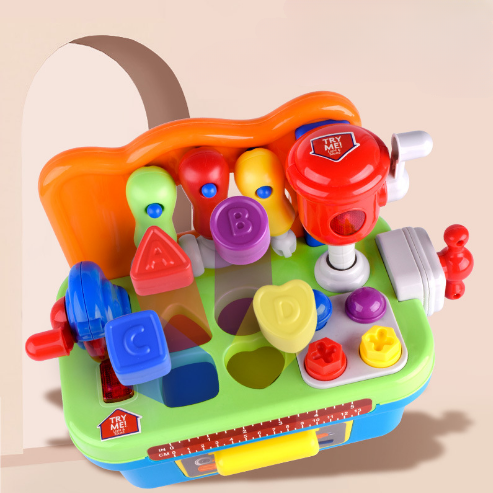 Little Master Builders™ - Werkbank | Pädagogisches Holzspielzeug von Mein Kleines Baby