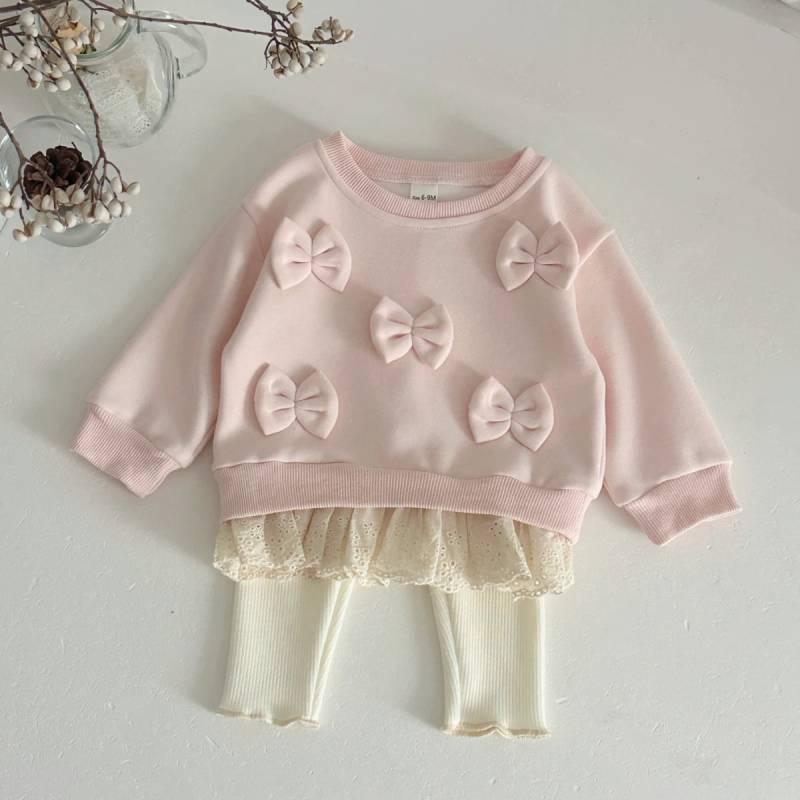 LittleAngel – Weich & stilvoll – Baby-Set mit Pullover und elastischer Hose 90 (18–24 Monate) | Pädagogisches Holzspielzeug von Mein Kleines Baby
