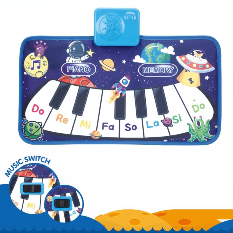 LittleComposer – Lern- und Musikspielzeug – Baby-Klavier-Spielmatte Blau | Pädagogisches Holzspielzeug LittleComposer – Lern- und Musikspielzeug – Baby-Klavier-Spielmatte Blau | Pädagogisches Holzspielzeug von Mein Kleines Baby